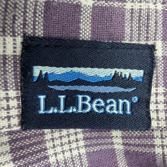 LL Bean Mens Oversized XXXL Tall Slightly Fitted Button Down Plaid Pocket Shirt - Picture 7 of 9